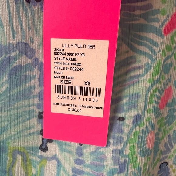 Lilly Pulitzer Winni Maxi Dress in Sink or Swim NEW - Picture 7 of 9